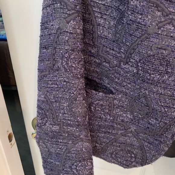 Shades of Purple and Silver Jacket/Blazer by Koret - Picture 4 of 10